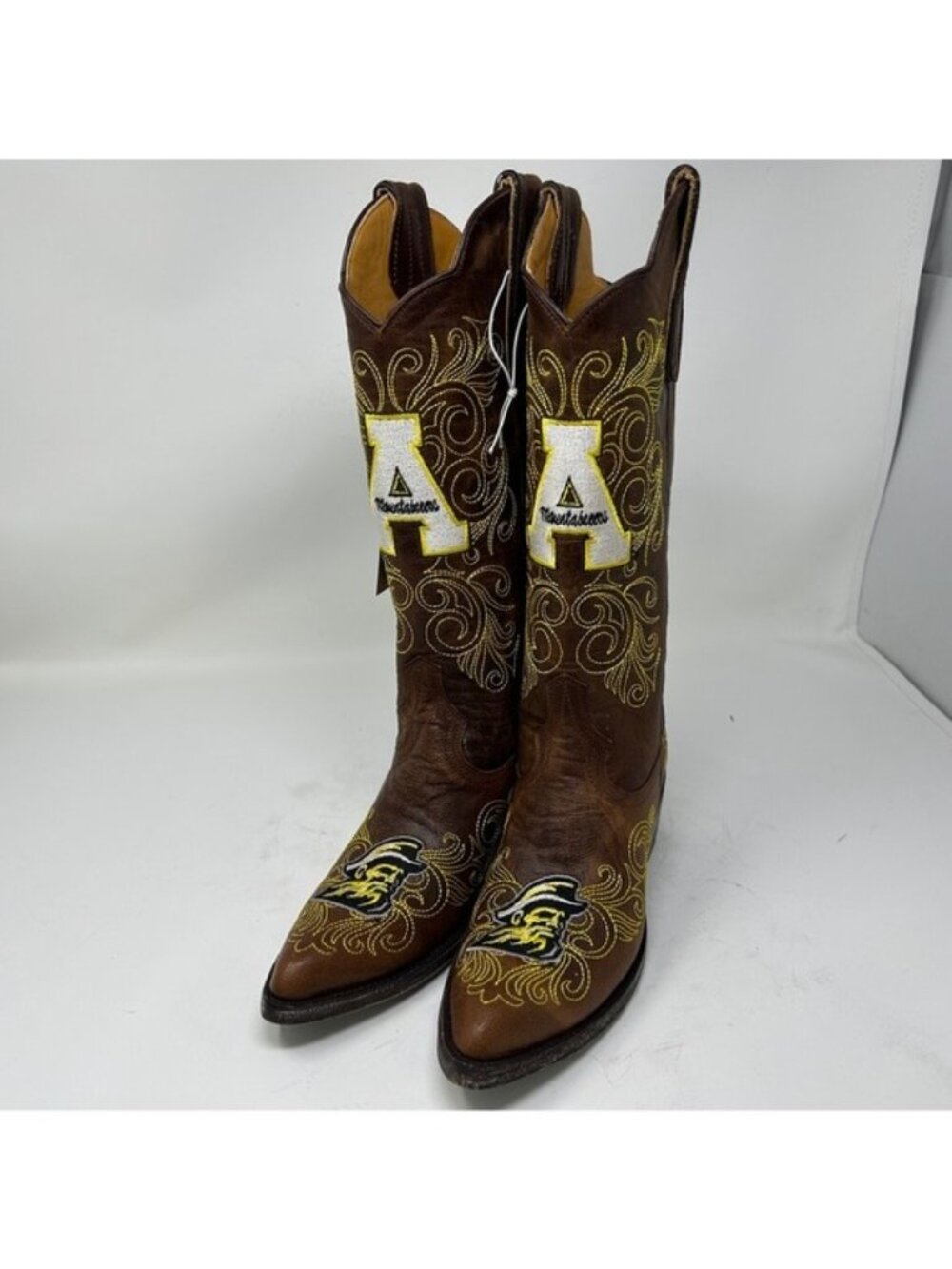 Gameday boots Appalachian State Mountaineers  Leather Cowboy Boot university